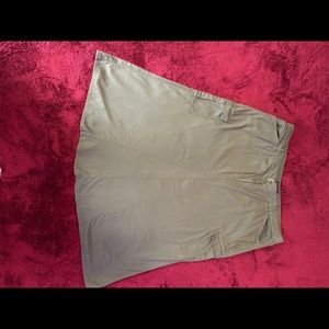 Army Green Plus Size Cargo Maxi Skirt